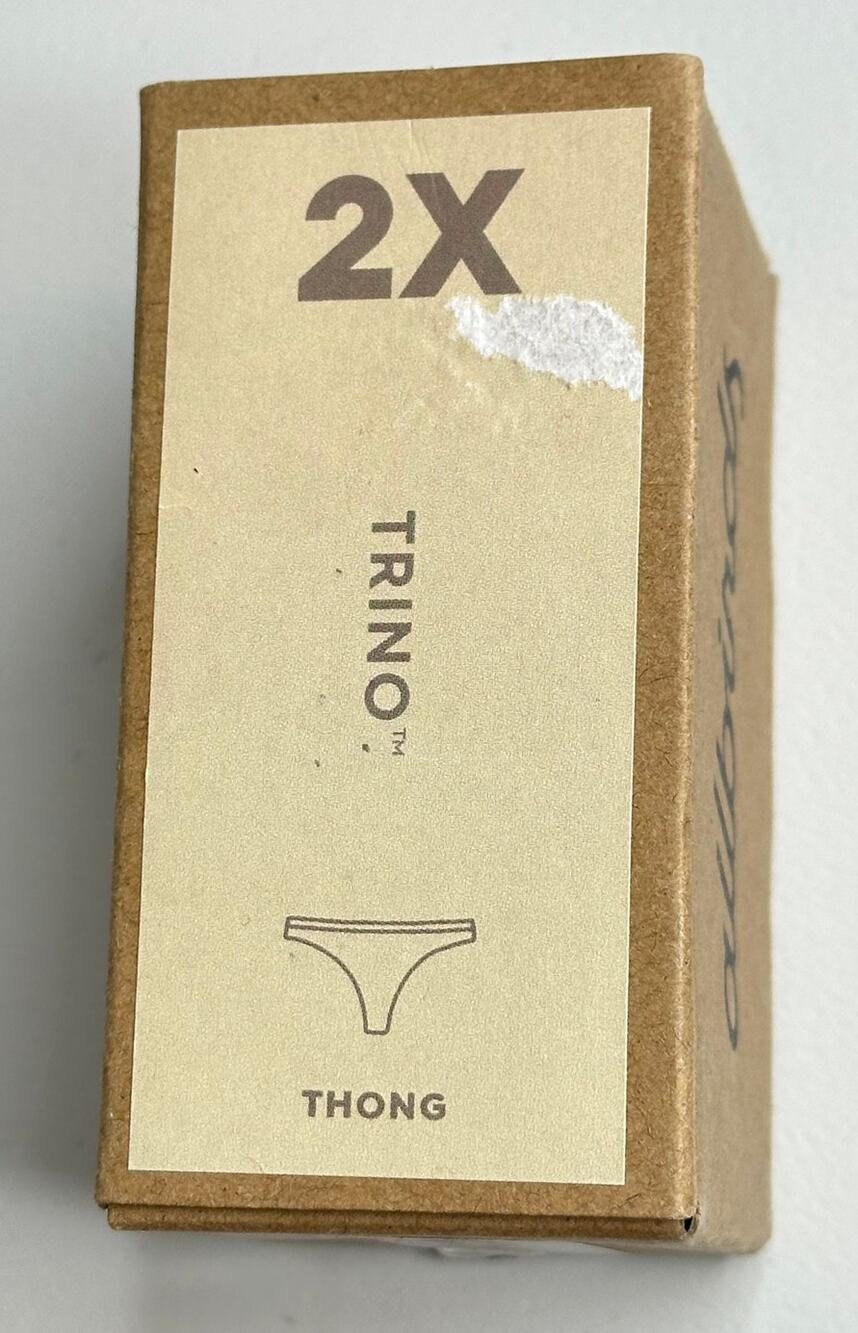Allbirds Trino Thong Panty Wheat Cream 2X NWT Eucalyptus Merino Wool Rare 2XL